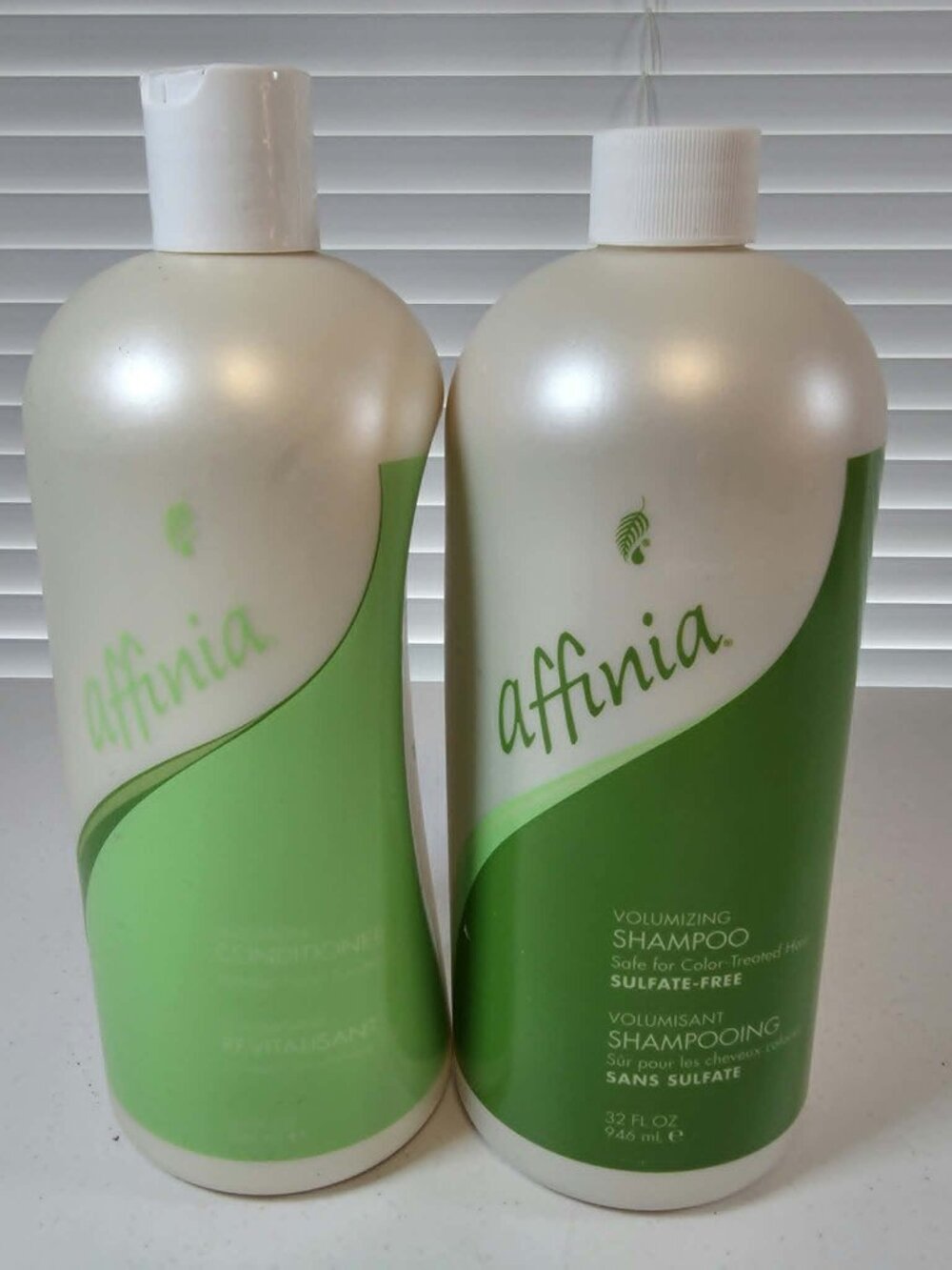 AFFINIA VOLUMIZING SHAMPOO & CONDITIONER MELALEUCA SULFATE FREE 32 OZ. EACH NEW
